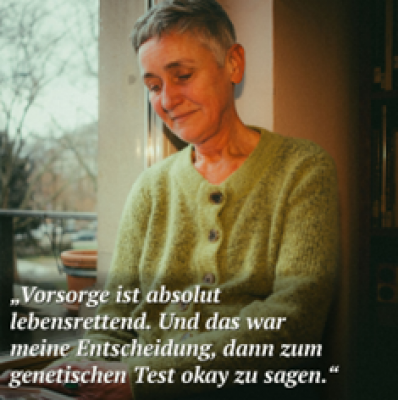 Patientin Lynch-Syndrom Zitat Vorsorge Prävention genetischer Test